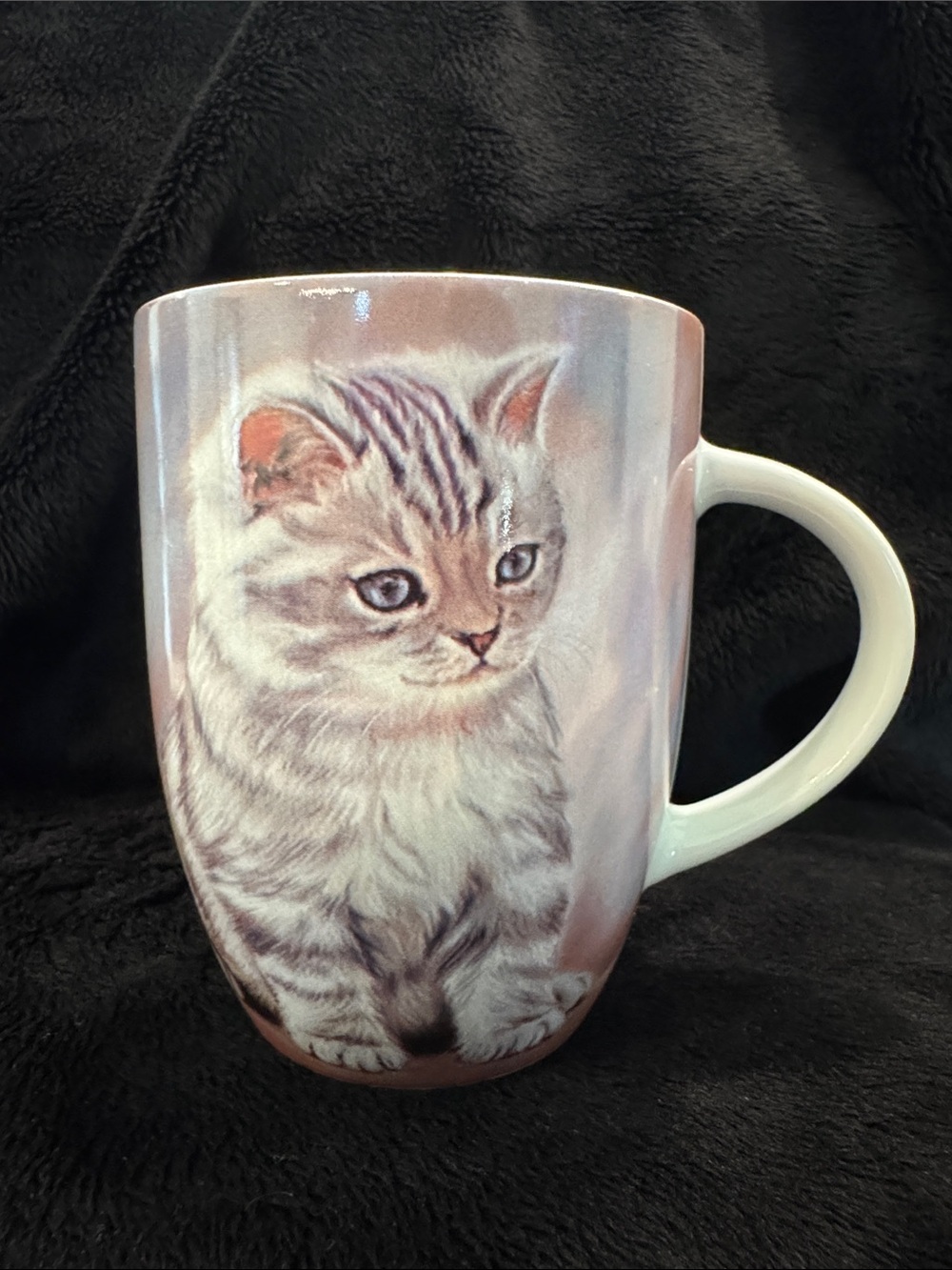 Konitz Striped Tabby "Kitten" Mug/Cup Cute Coffee/Teacup Cat Lovers Collectors